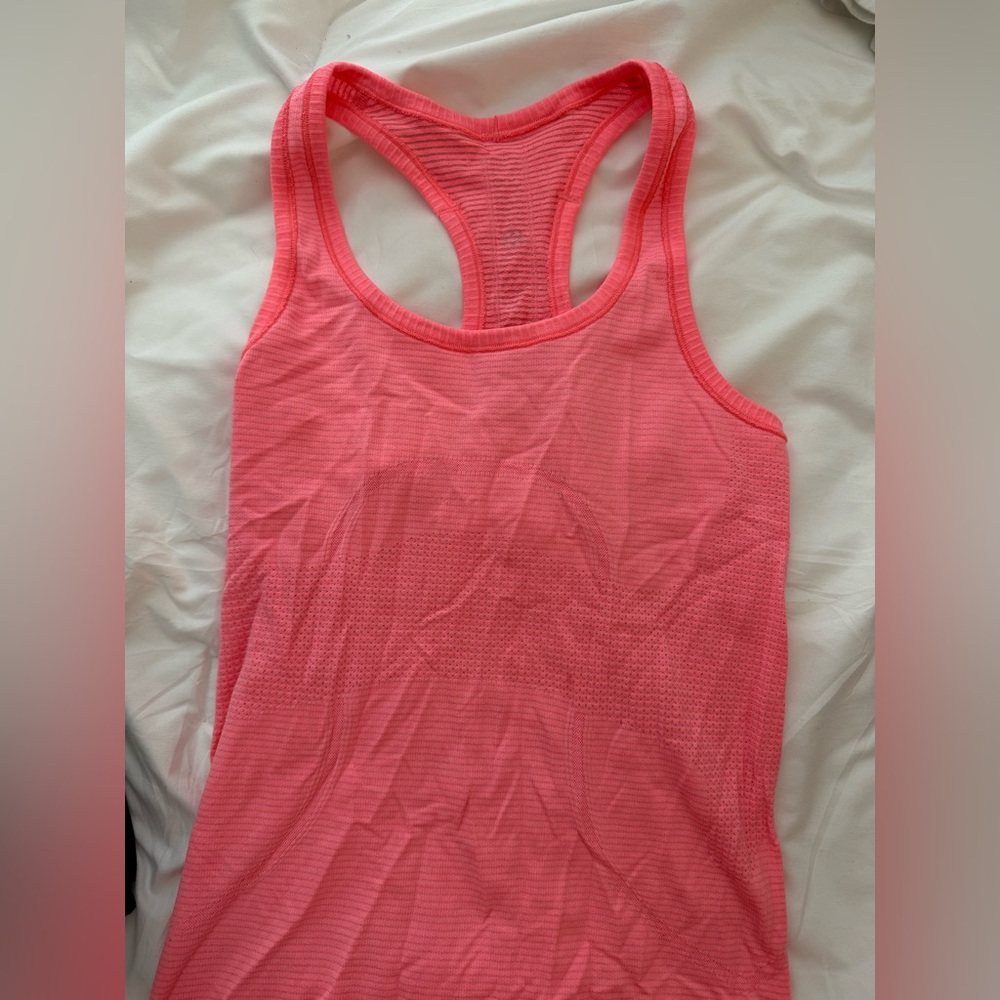 lululemon athletica Coral Racerback Tank Top